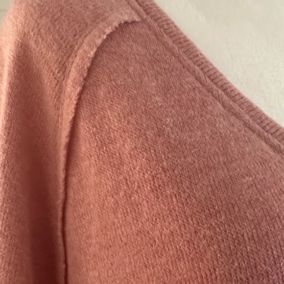 a.n.a Women's V-Neck Sweater - Rose / Peach Color - Picture 7 of 12